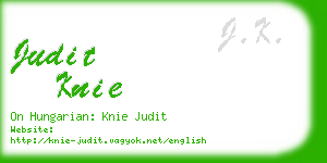 judit knie business card